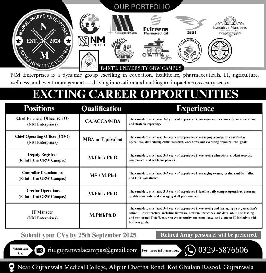 Jobs in EM Enterprises